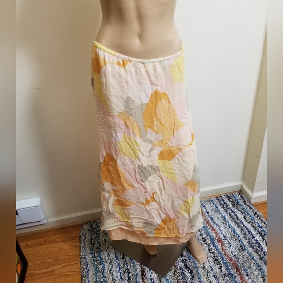 LINDA ALLARD ELLEN TRACY Dresses & Skirts - GUC LINDA ALLARD ELLEN TRACY Orange & Yellow Skirt Size 14